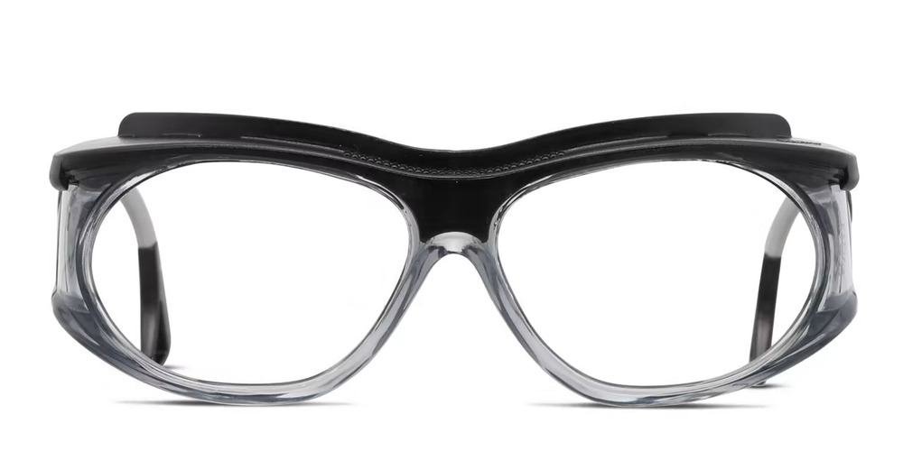 PENTAX EAGLE EN166-F BLACK GREY CLEAR AUTHENTIC SAFTEY GLASSES 59-13-110